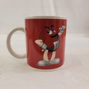 M&m's Mars Red Candy Character Collectible Ceramic Coffee Mug